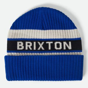 Rainier Striped Beanie - Royal/White/Black