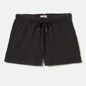 Carefree Organic Garment Dyed Lounge Short - Black