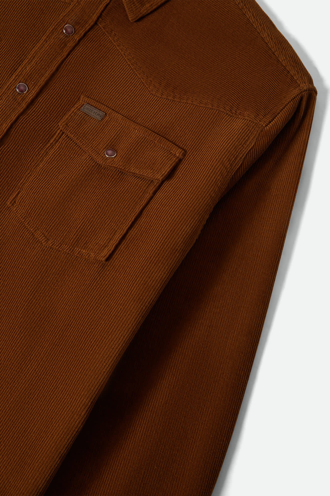 New West Relaxed Overshirt - Washed Copper Corduroy - Image 7
