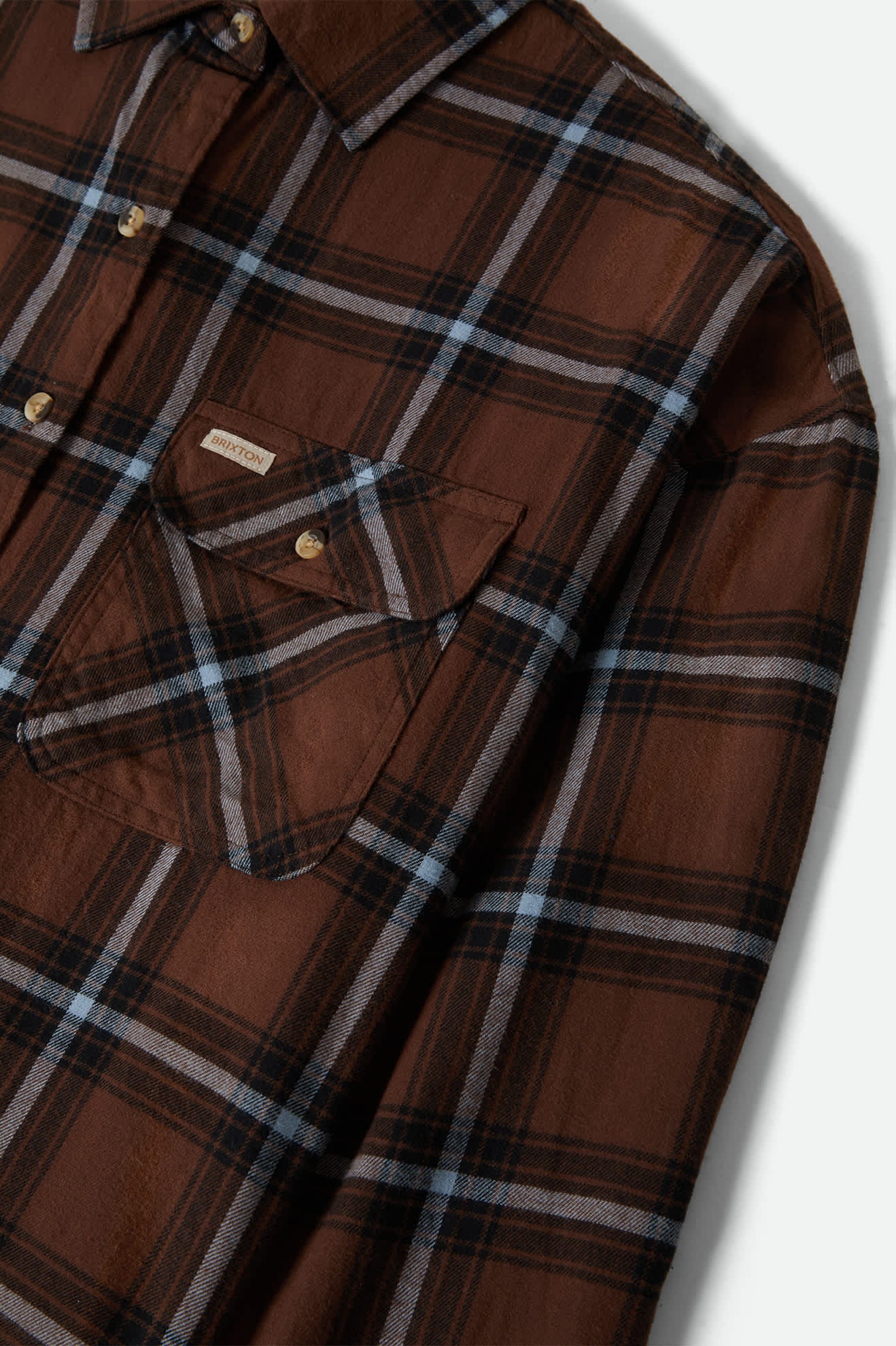 Women's Bowery Vintage Overshirt - Pinecone Brown/Black/Borrowed Blue - Image 7