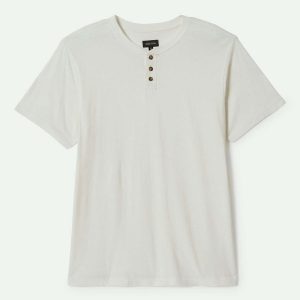Vintage Reserve S/S Henley - Off White Sol Wash