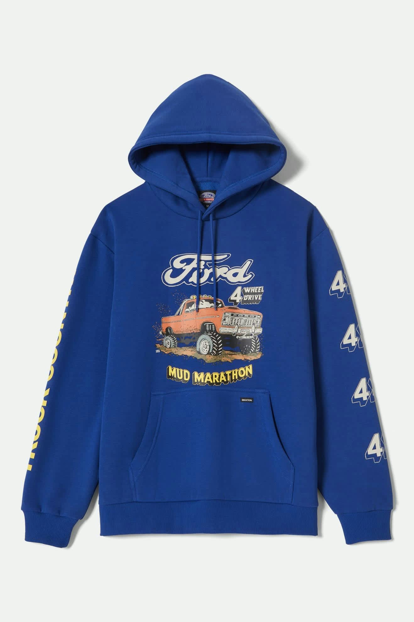 Ford Mud Marathon Relaxed Fleece Hoodie - Ford Blue - Image 8