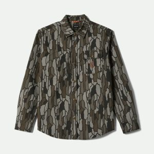 Builders Stretch L/S Overshirt - Bark Camo