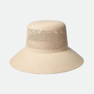 Lopez Panama Straw Bucket Hat - Catalina Sand
