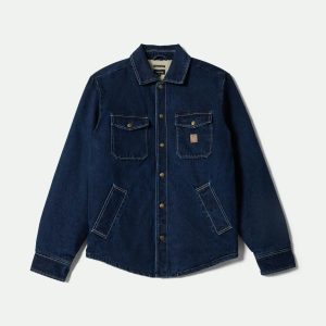 Durham Sherpa Lined Jacket - Medium Wash Denim
