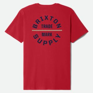 Oath V S/S Standard T-Shirt - Fuji Red/Dark Navy/Sand