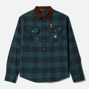 Builders Bowery Performance Flannel - Night Sage/Black