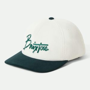 Brixton Corduroy Snapback - Night Sage/Whitecap