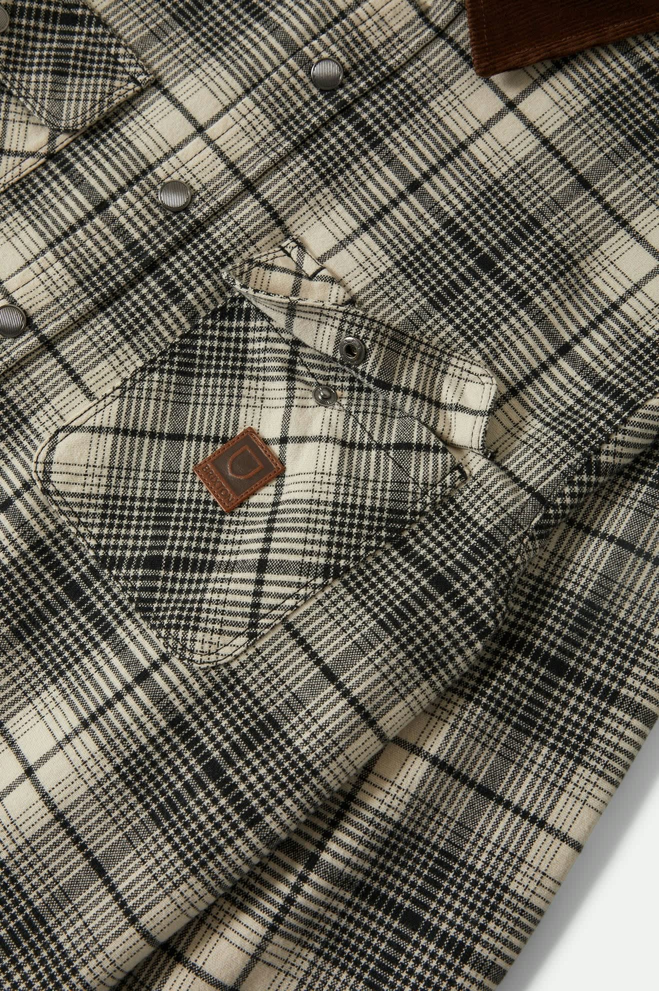 Builders Bowery Performance Flannel - Off White/Black - Image 7