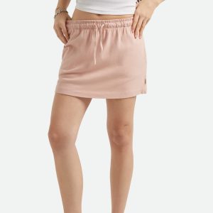 Carefree Organic Garment Dye Lounge Skirt - Silver Pink