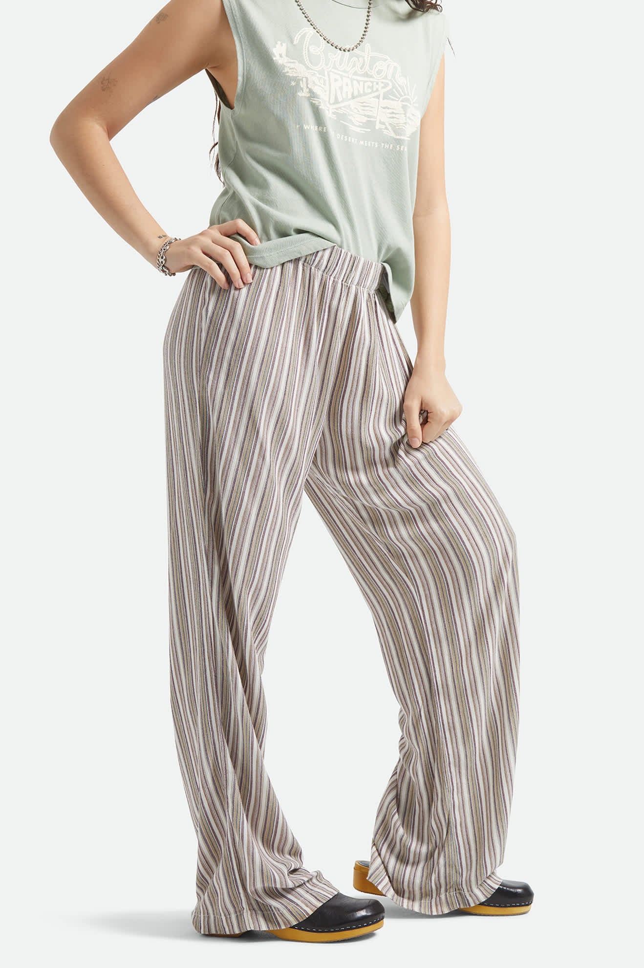The Alley Lounge Pant - Worn In Robust Red Stripe - Image 5