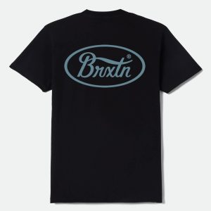 Parsons Short Sleeve Standard T-Shirt - Black/Jade
