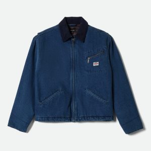 Altered Threads Lined Garage Jacket - Medium Wash Denim