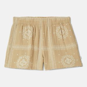 Women's Wandering Short - Pale Khaki Bandana