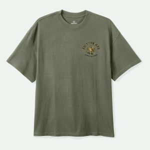 Bauer Heavyweight Relaxed T-Shirt - Olive Surplus Classic Wash