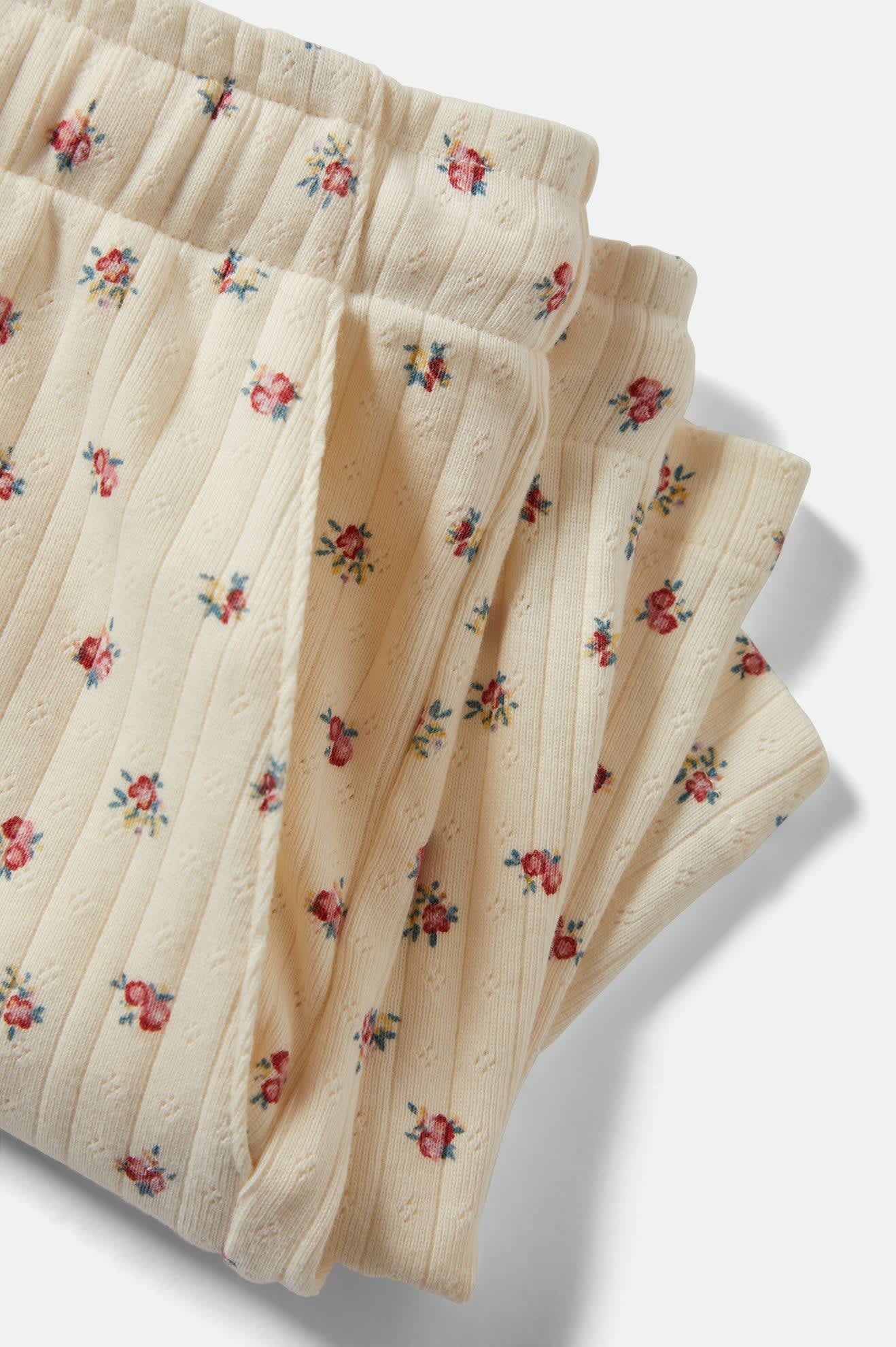 Women's Off Duty Lounge Short - Floral Pointelle - Image 4
