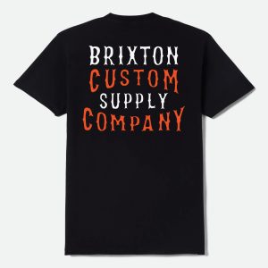 Wheaton Short Sleeve T-Shirt - Black Worn Wash