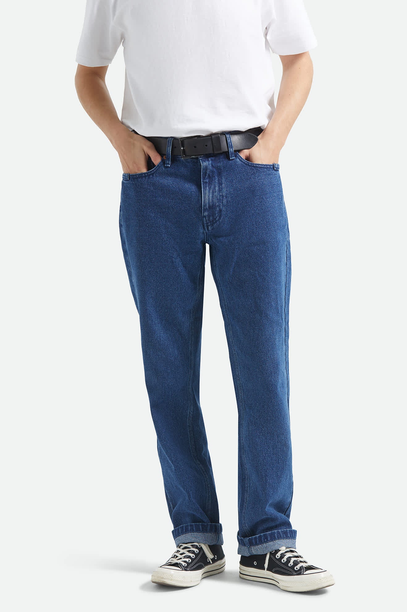 Builders 5-Pocket Pant - Medium Wash Denim - Image 2