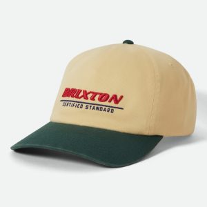 Brixton Certified Adjustable Hat - Washed Celestial Yellow/Mediterranean Teal