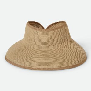Ivy Packable Straw Visor - Tan
