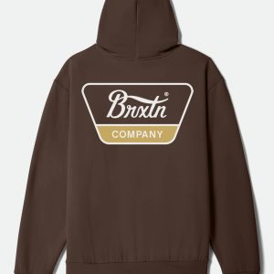 Linwood Hoodie - Brown/White/Sunset