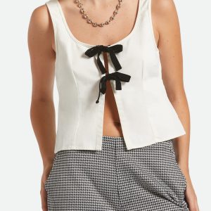 Magnolia Tie Top - Off White