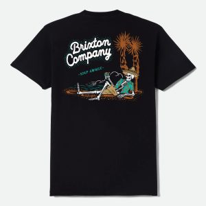 Stay Awhile Short Sleeve T-Shirt - Black