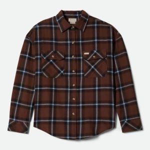 Women's Bowery Vintage Overshirt - Pinecone Brown/Black/Borrowed Blue