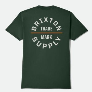Oath Short Sleeve Standard T-Shirt - Forest Green/Off White/Rust