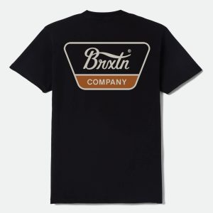 Linwood Short Sleeve Standard T-Shirt - Black/Stone/Rust