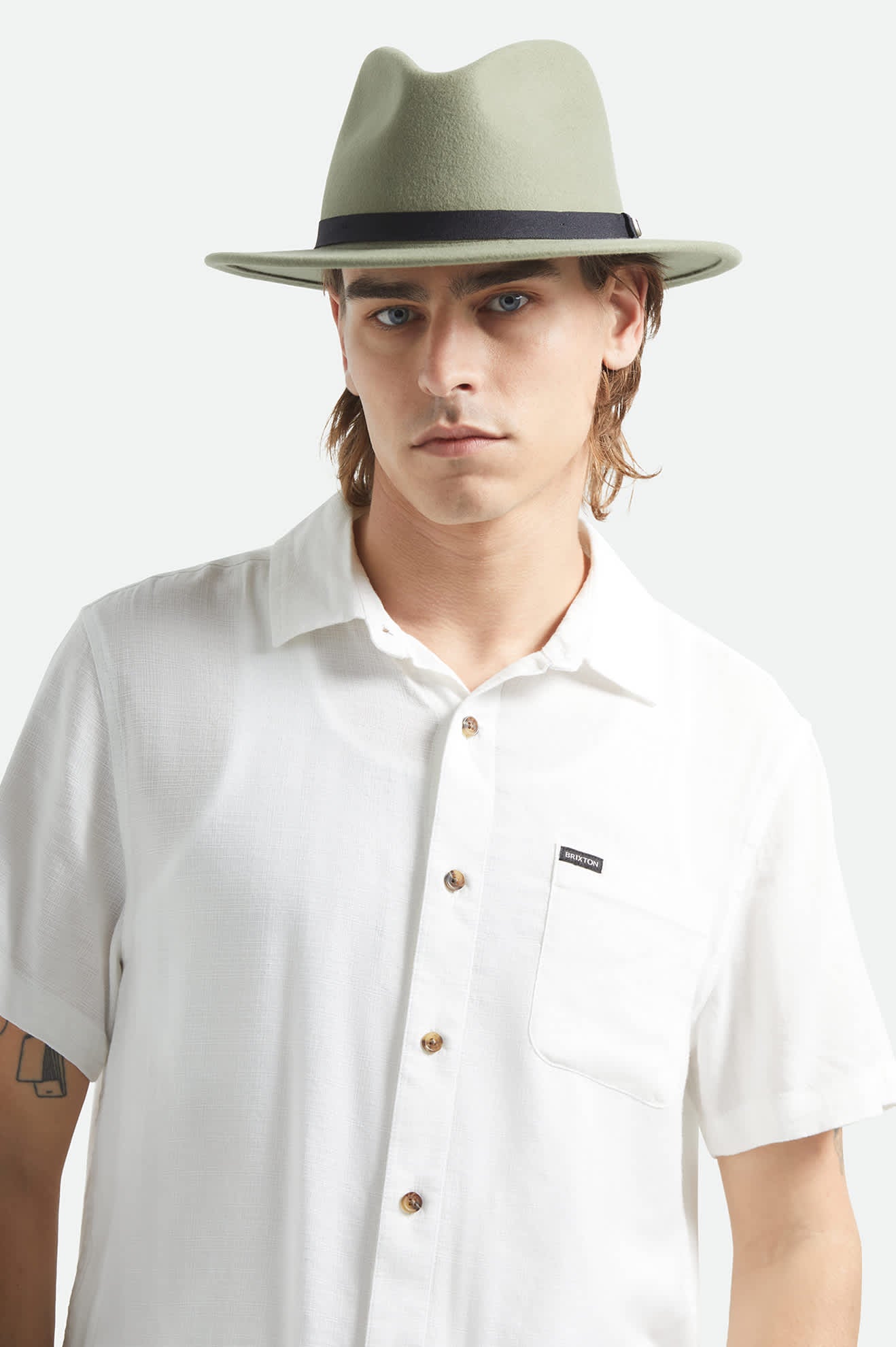 Messer Packable Fedora - Olive Surplus/Black - Image 5