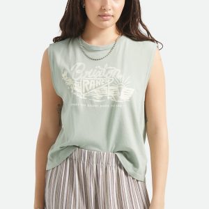 Brixton Ranch Muscle Tank - Sage Green