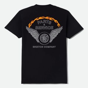 Leeway Short Sleeve T-Shirt - Black Worn Wash