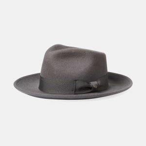 Swindle Convertabrim Fedora - Grey/Grey