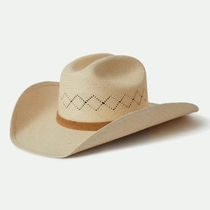Laredo Panama Straw Cowboy Hat - Catalina Sand
