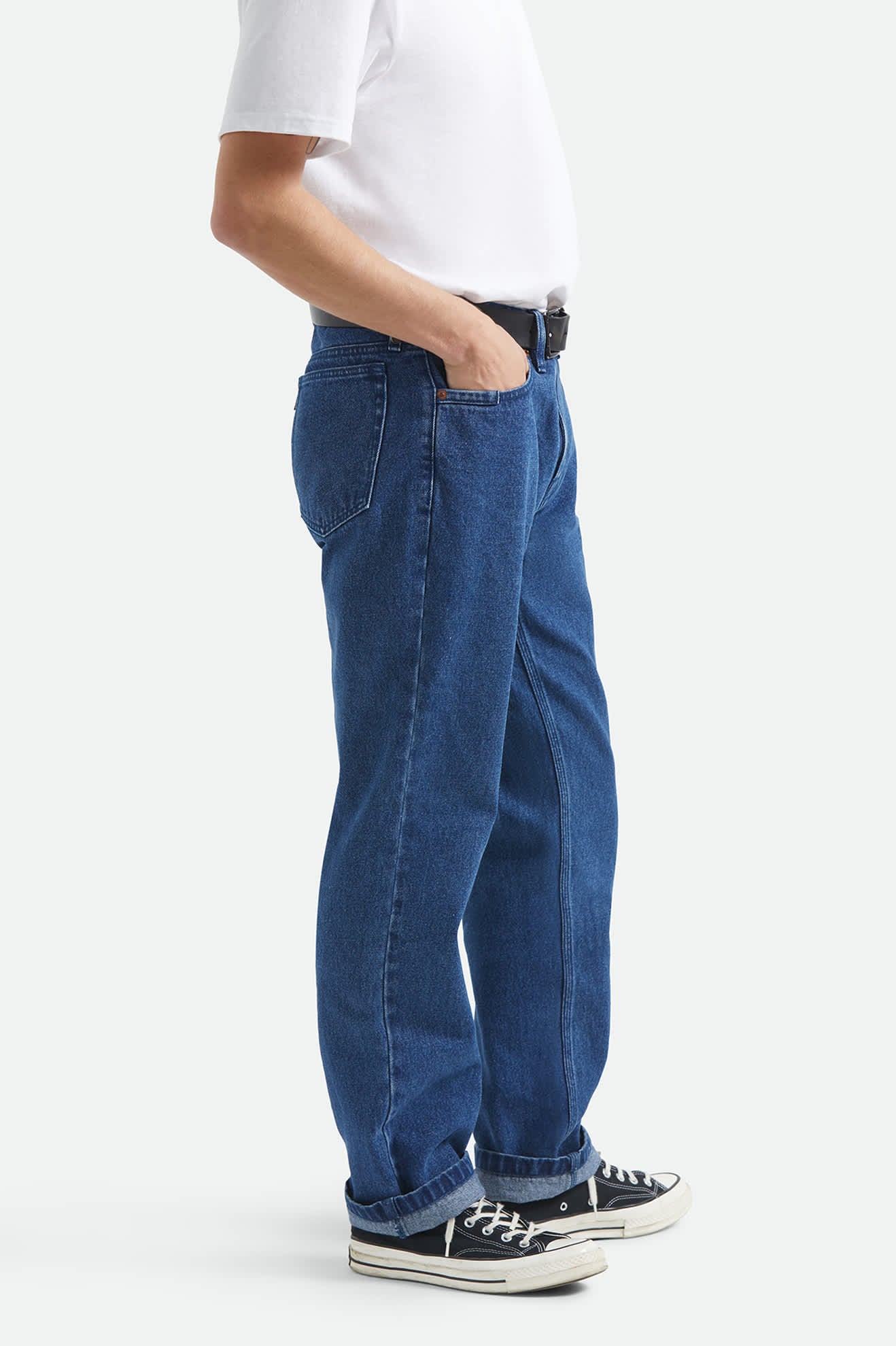 Builders 5-Pocket Pant - Medium Wash Denim - Image 5