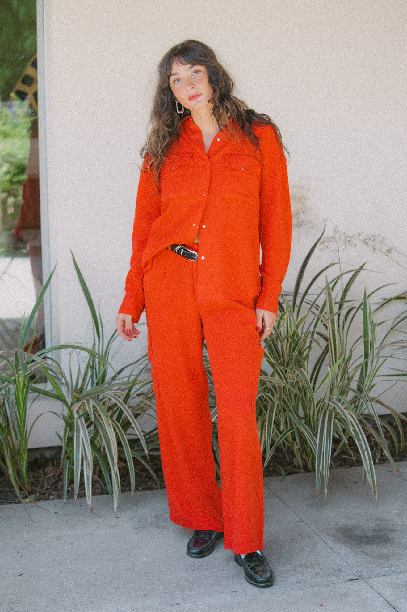 The Mercer Wide Leg Trouser Pant - Washed Adrenaline Rush - Image 6