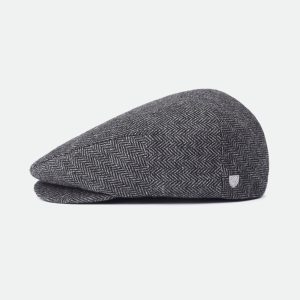 Hooligan Flat Cap - Grey/Black