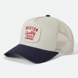 Hubal NetPlus Trucker Hat - Off White/Midnight Blue