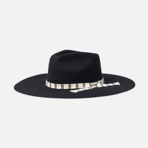 Leigh Felt Fedora - Black