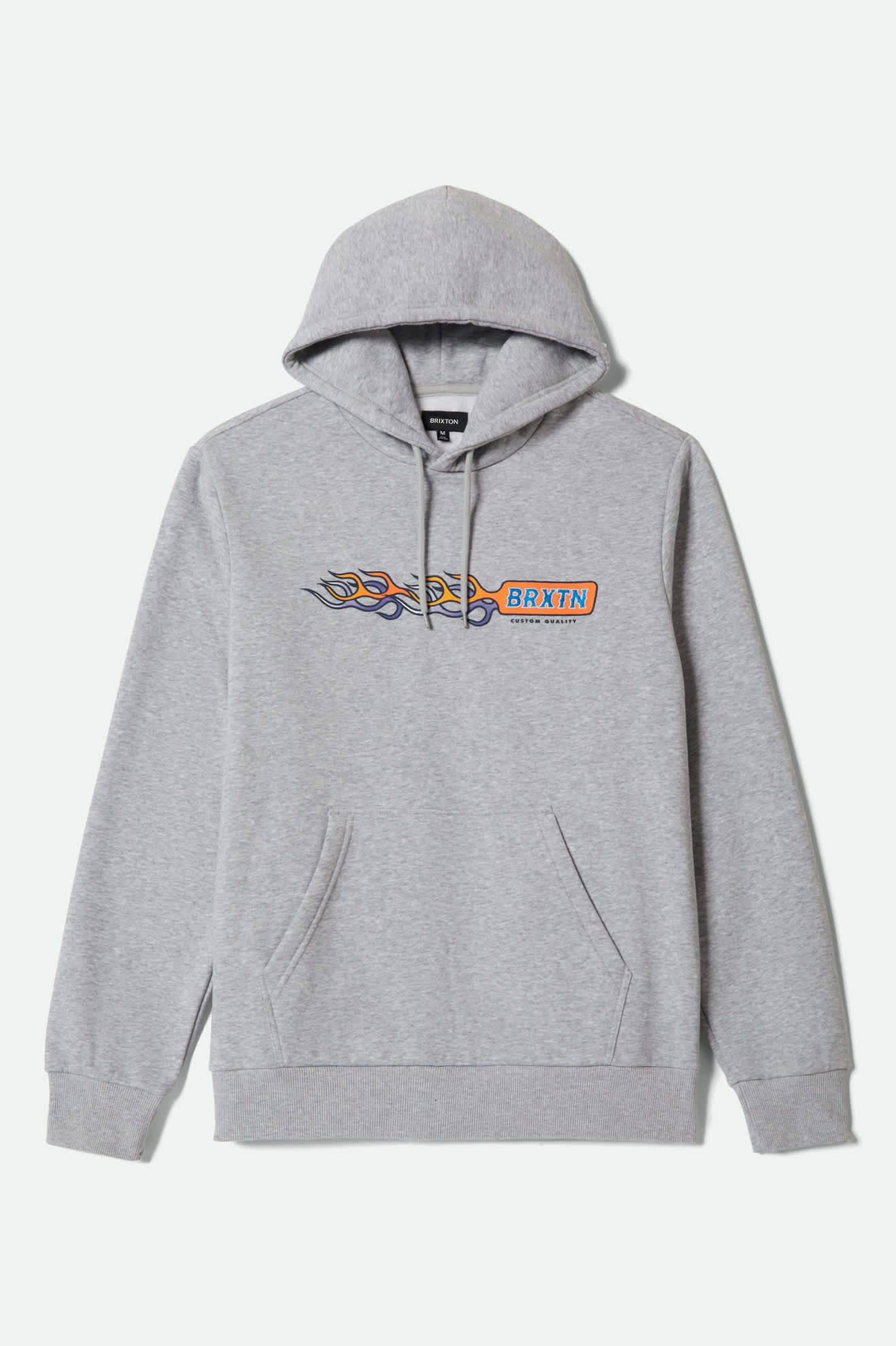 Flames Hoodie - Gunmetal Heather