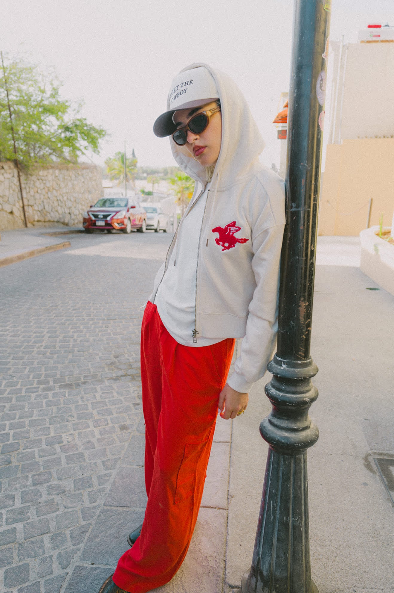 The Mercer Wide Leg Trouser Pant - Washed Adrenaline Rush - Image 7
