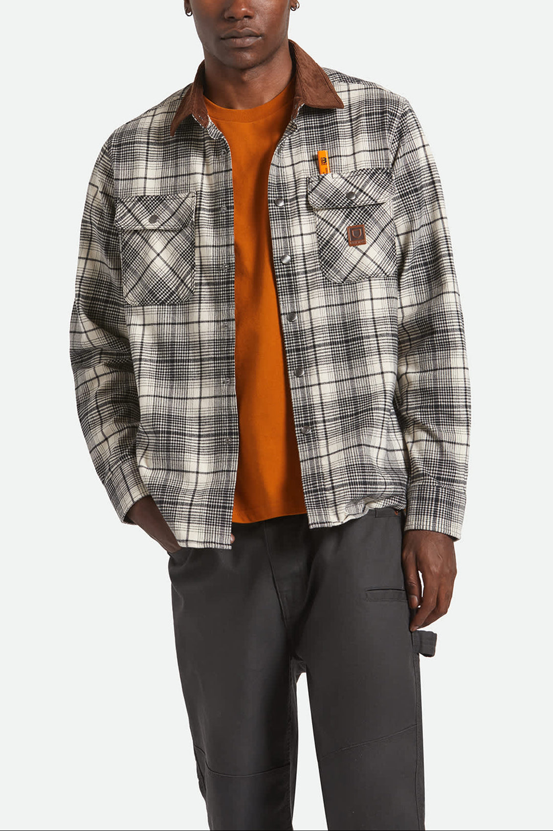 Builders Bowery Performance Flannel - Off White/Black - Image 2