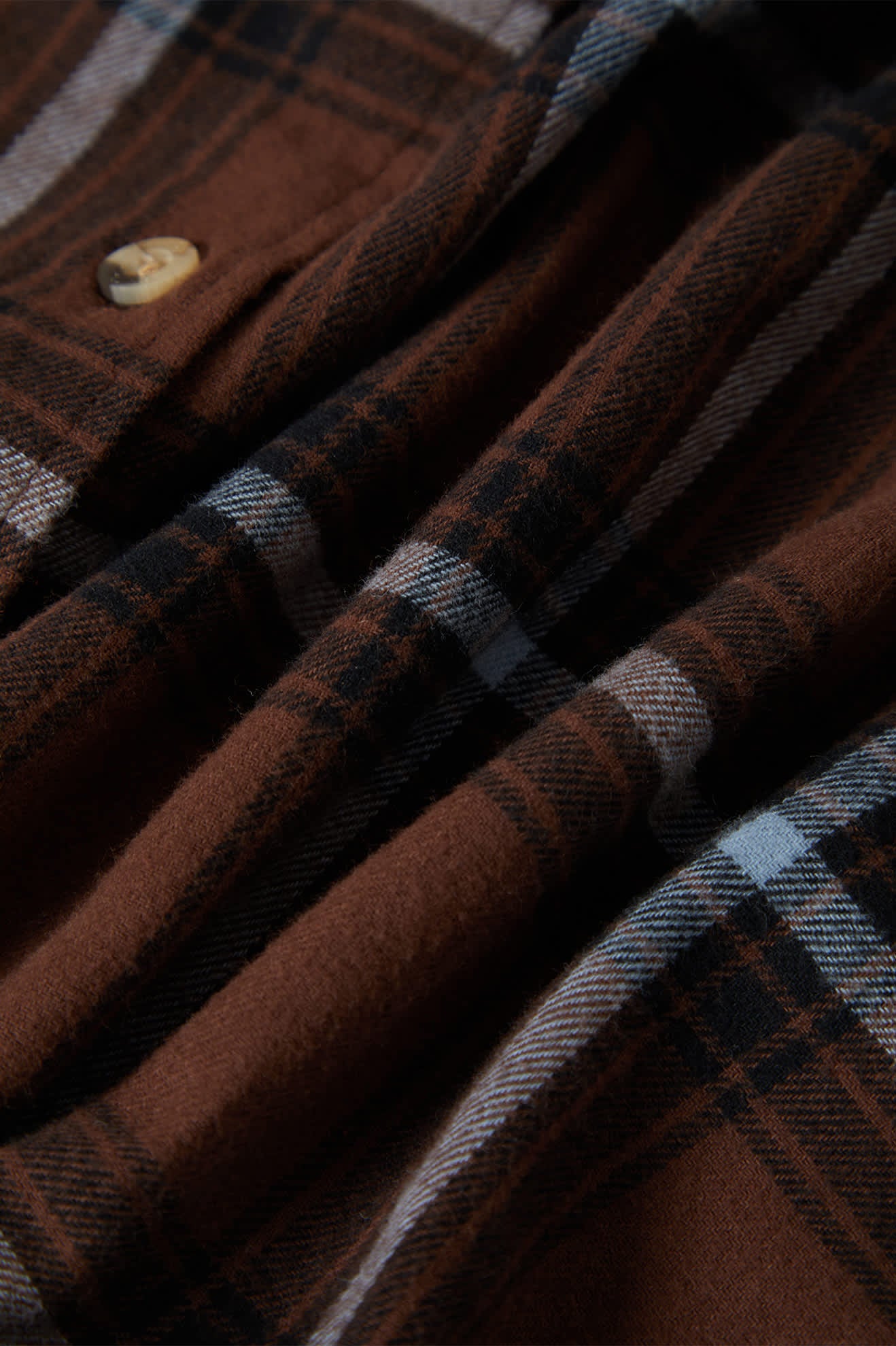 Women's Bowery Vintage Overshirt - Pinecone Brown/Black/Borrowed Blue - Image 6