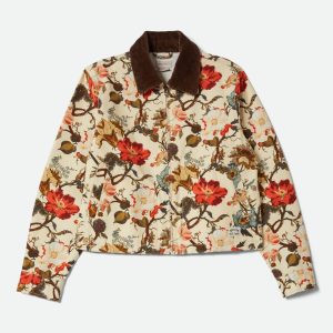 Mechanics Women's Garage Zip Jacket - Botanical Floral