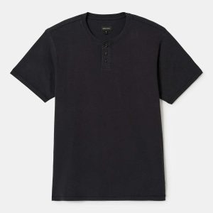 Vintage Reserve S/S Henley - Black Sol Wash