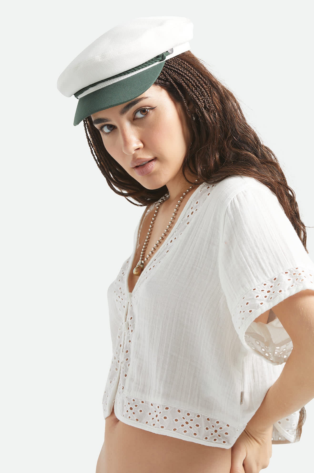 Fiddler Fisherman Cap - Primal Green/Whitecap - Image 5