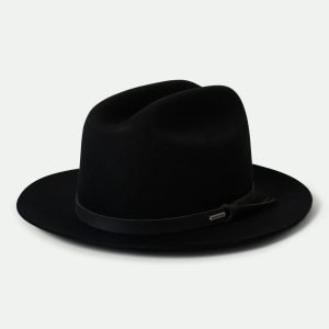 Hitch Ranch Fedora - Black/Black