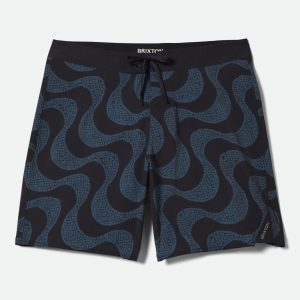 Blitz Boardshort 19 - Black/Future Grey Warped Tile