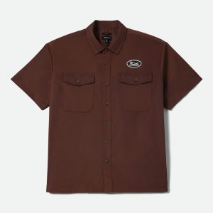 Builders Olson Short Sleeve Shirt - Chocolate